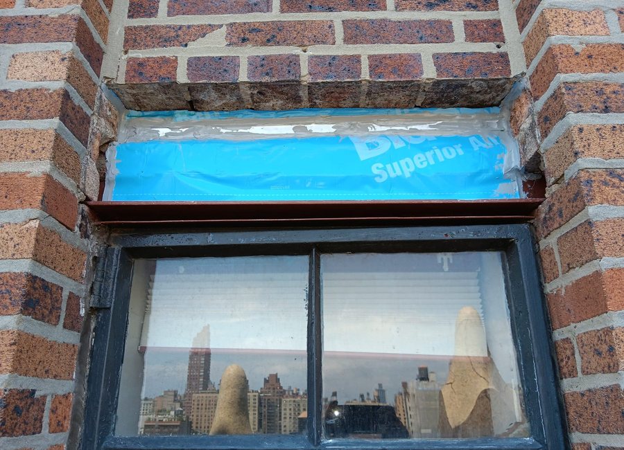 Window and header waterproofing detail